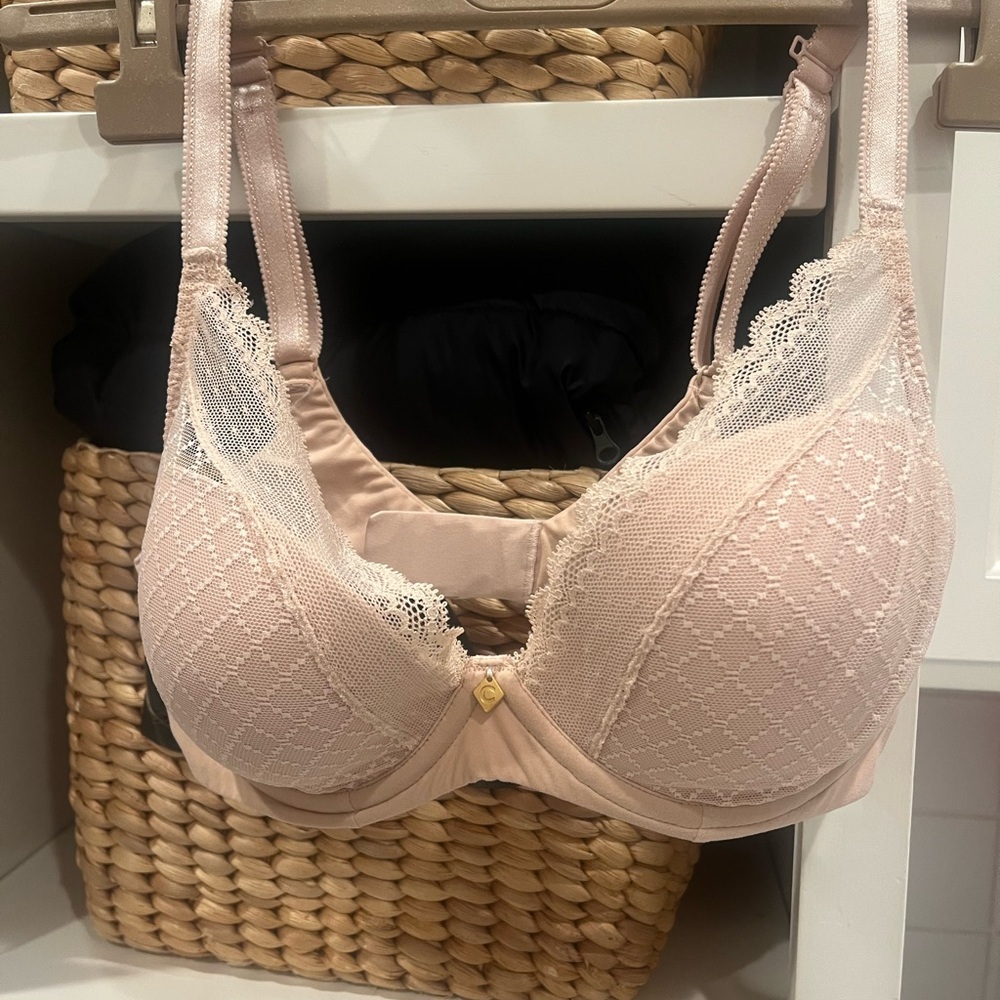 Chantelle Lace Accent‎ Bra in Blush